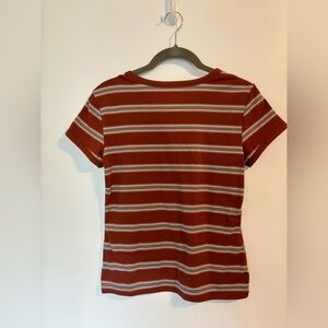 Fall colors-striped tee